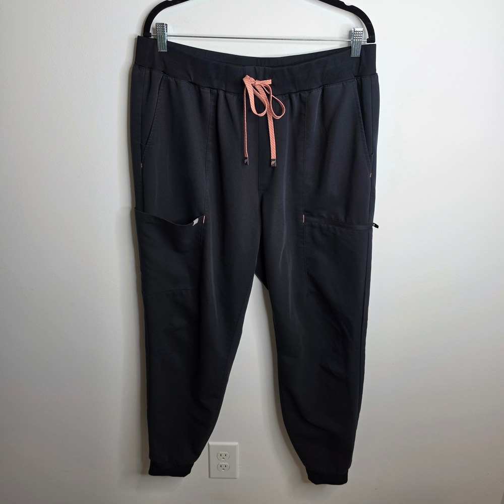 Fabletics Jogger Scrub Pants Women XXL/1X Black Feel Good Performance